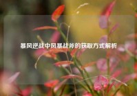 暴风逆战中风暴战斧的获取方式解析