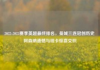 2022-2023赛季英超最终排名，曼城三连冠创历史 阿森纳遗憾与纽卡惊喜交织
