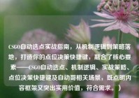 CSGO自动选点实战指南，从机制逻辑到策略落地，打造你的点位决策快捷键，融合了核心要素——CSGO自动选点、机制逻辑、实战策略、点位决策快捷键及自动哥相关场景，既点明内容框架又突出实用价值，符合需求。）