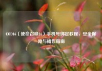 COD16（使命召唤16）手机号绑定教程，安全保障与操作指南