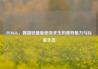 PUBGlk，韩国轻量版绝地求生的独特魅力与玩家生态