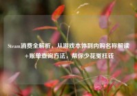 Steam消费全解析，从游戏本体到内购名称解读+账单查询方法，帮你少花冤枉钱