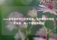 Steam全年游戏节日全景指南，从特惠狂欢到创意盛宴，每一个都值得期待