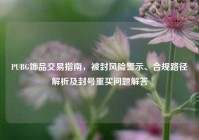 PUBG饰品交易指南，被封风险警示、合规路径解析及封号重买问题解答
