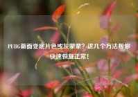 PUBG画面变底片色或灰蒙蒙？这几个方法帮你快速恢复正常！