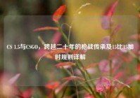 CS 1.5与CSGO，跨越二十年的枪战传承及15比15加时规则详解