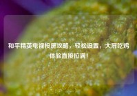 和平精英电视投屏攻略，轻松设置，大屏吃鸡体验直接拉满！