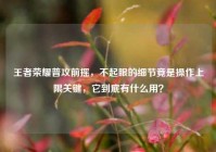 王者荣耀普攻前摇，不起眼的细节竟是操作上限关键，它到底有什么用？