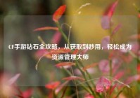 CF手游钻石全攻略，从获取到妙用，轻松成为资源管理大师