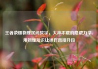 王者荣耀物理民间教学，大神不藏的隐藏力学，用物理知识让操作直接升段