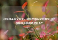 和平精英英文网址，联结全球玩家的数字门户与游戏体验枢纽是什么？
