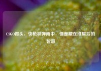 CSGO馒头，快枪林弹雨中，慢是藏在准星后的智慧