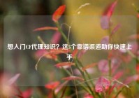 想入门CF代理知识？这5个靠谱渠道助你快速上手