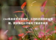 CSGO炼金成本深度解析，从材料选择到收益预期，教你算好经济账并了解成本高低