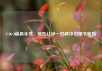 CSGO道具手感，那些让你一扔就中的细节密码