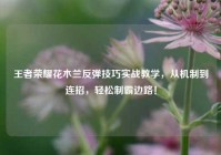 王者荣耀花木兰反弹技巧实战教学，从机制到连招，轻松制霸边路！