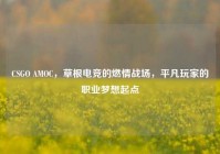 CSGO AMOC，草根电竞的燃情战场，平凡玩家的职业梦想起点