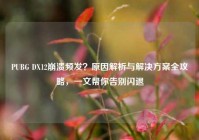 PUBG DX12崩溃频发？原因解析与解决方案全攻略，一文帮你告别闪退