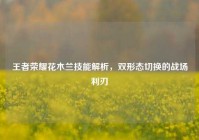王者荣耀花木兰技能解析，双形态切换的战场利刃