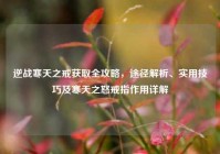 逆战寒天之戒获取全攻略，途径解析、实用技巧及寒天之怒戒指作用详解