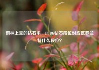 雨林上空的钻石伞，PUBG钻石段位对应瓦罗兰特什么段位？