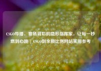 CSGO导播，赛场背后的隐形指挥家，让每一秒燃到心跳 | CSGO倒余额比例网站实用参考