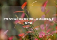 逆战百宝箱升级次数全攻略，普通与豪华版上限详解