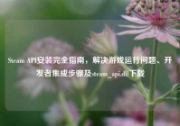 Steam API安装完全指南，解决游戏运行问题、开发者集成步骤及steam_api.dll下载