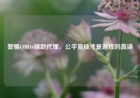 警惕COD16辅助代理，公平竞技才是游戏的真谛