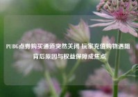 PUBG点券购买通道突然关闭 玩家充值购物遇阻 背后原因与权益保障成焦点
