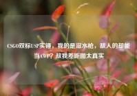 CSGO双标USP实锤，我的是滋水枪，敌人的却能当AWP？敌我差距图太真实