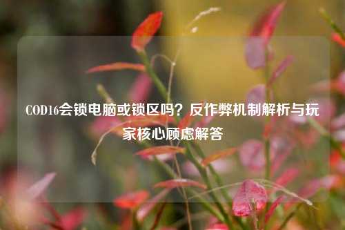 COD16会锁电脑或锁区吗？反作弊机制解析与玩家核心顾虑解答
