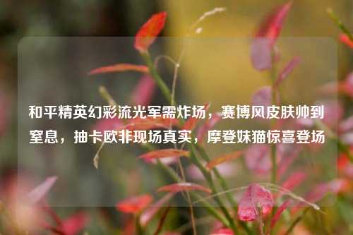 和平精英幻彩流光军需炸场，赛博风皮肤帅到窒息，抽卡欧非现场真实，摩登妹猫惊喜登场