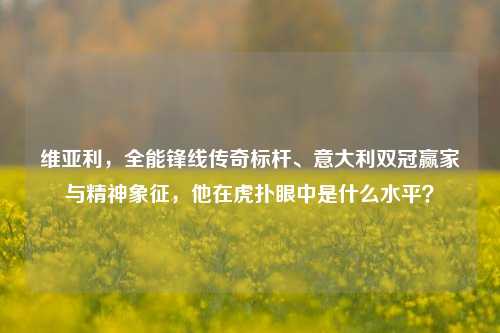 维亚利，全能锋线传奇标杆、意大利双冠赢家与精神象征，他在虎扑眼中是什么水平？