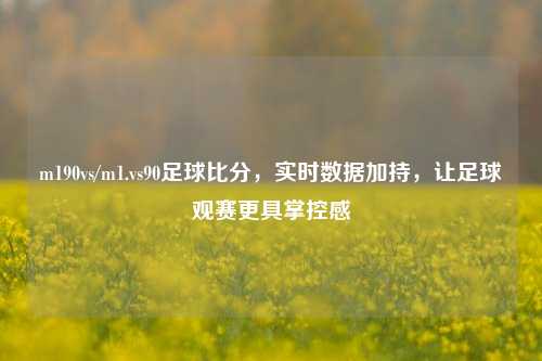 m190vs/m1.vs90足球比分,实时数据加持,让足球观赛更具掌控感