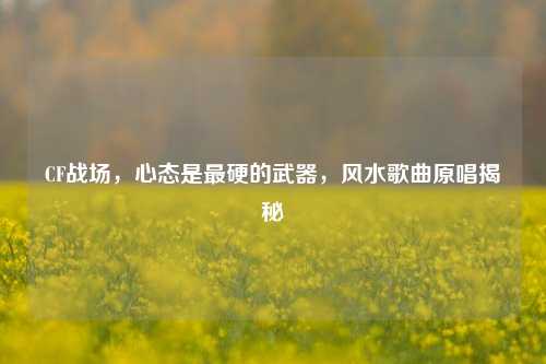 CF战场，心态是最硬的武器，风水歌曲原唱揭秘