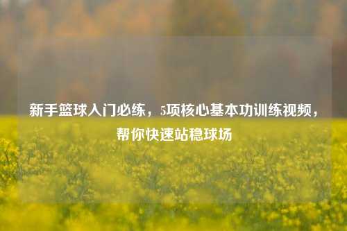 新手篮球入门必练,5项核心基本功训练视频,帮你快速站稳球场