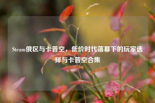 Steam俄区与卡普空，低价时代落幕下的玩家选择与卡普空合集