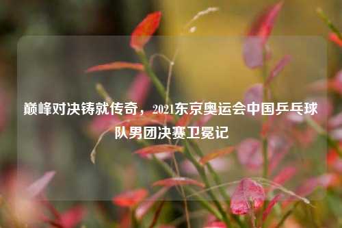 巅峰对决铸就传奇,2021东京奥运会中国乒乓球队男团决赛卫冕记
