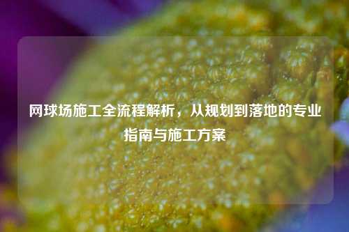 网球场施工全流程解析，从规划到落地的专业指南与施工方案