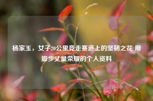 杨家玉,女子20公里竞走赛道上的坚韧之花 用脚步丈量荣耀的个人资料