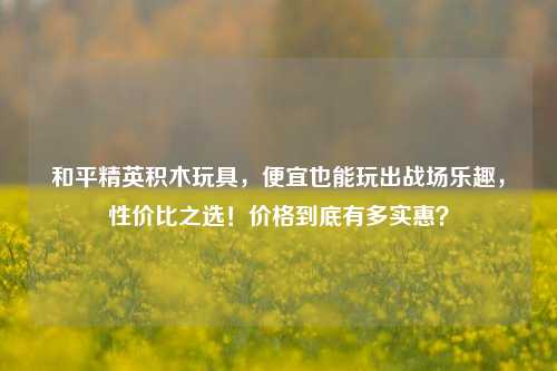 和平精英积木玩具,便宜也能玩出战场乐趣,性价比之选!价格到底有多实惠?