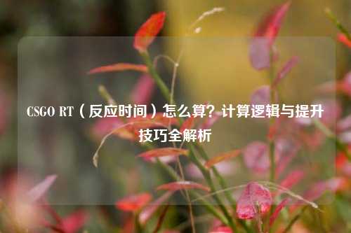 CSGO RT（反应时间）怎么算？计算逻辑与提升技巧全解析