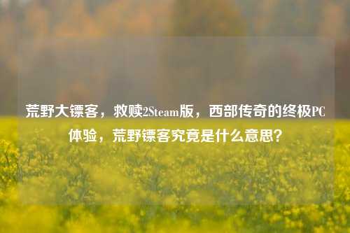 荒野大镖客,救赎2Steam版,西部传奇的终极PC体验,荒野镖客究竟是什么意思?