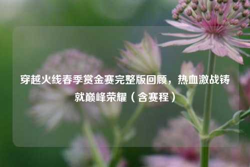 穿越火线春季赏金赛完整版回顾，热血激战铸就巅峰荣耀（含赛程）