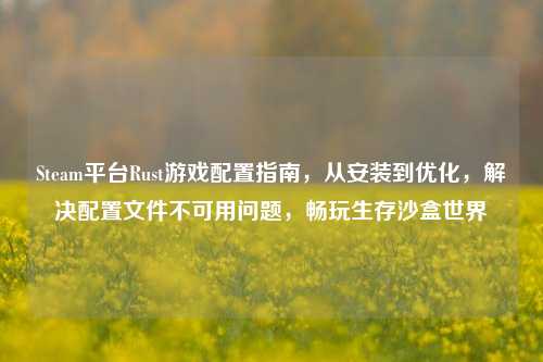 Steam平台Rust游戏配置指南，从安装到优化，解决配置文件不可用问题，畅玩生存沙盒世界