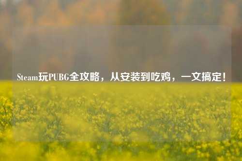 Steam玩PUBG全攻略，从安装到吃鸡，一文搞定！