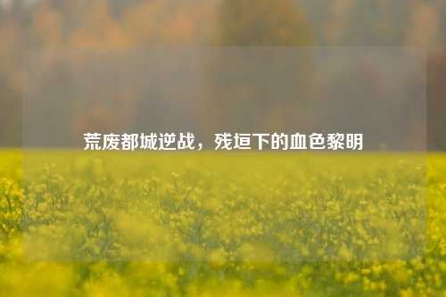 荒废都城逆战，残垣下的血色黎明