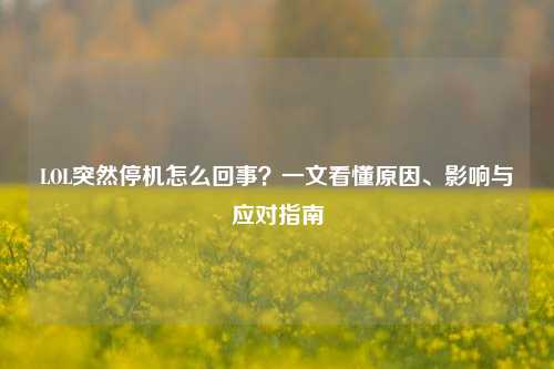 LOL突然停机怎么回事？一文看懂原因、影响与应对指南