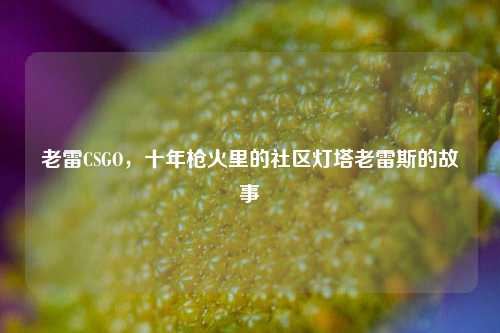 老雷CSGO,十年枪火里的社区灯塔老雷斯的故事